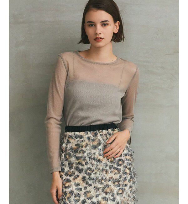 Grace Class「メッシュインナートップ」|その他|ベージュ