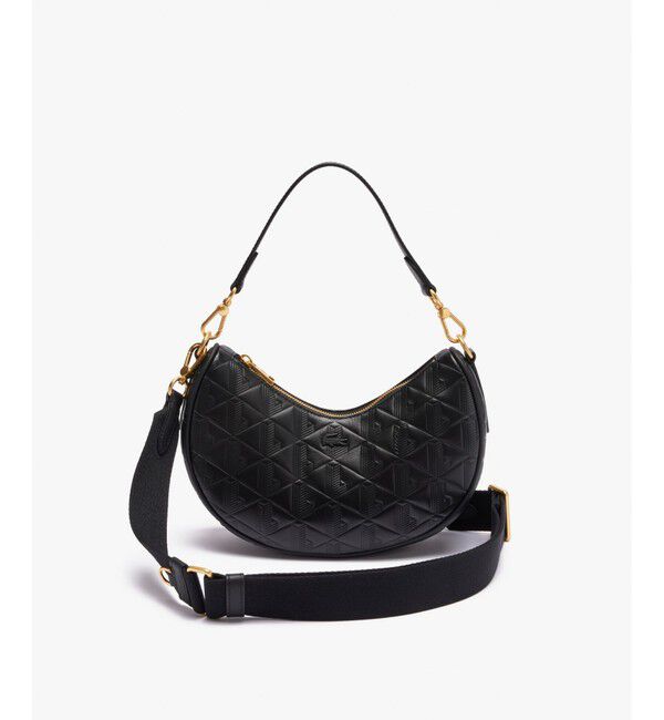 LACOSTE「マヘキ レザーショルダーバッグ / 三日月型ショルダーバッグ」|ショルダー・メッセンジャー|