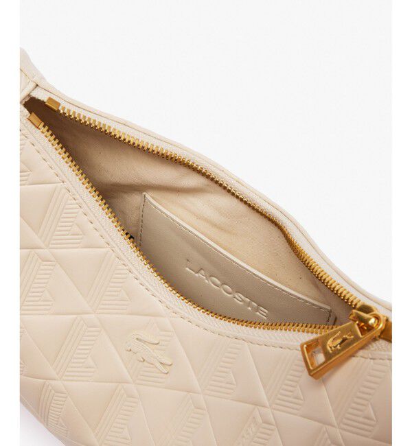 LACOSTE「マヘキ レザーショルダーバッグ / 三日月型ショルダーバッグ」|ショルダー・メッセンジャー|