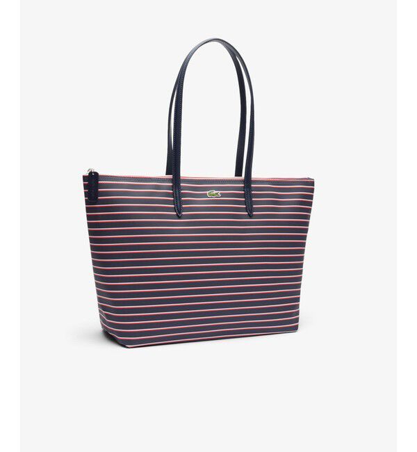 LACOSTE「L.12.12コンセプトシーズナル ボーダーラージトートバッグ」|トートバッグ|
