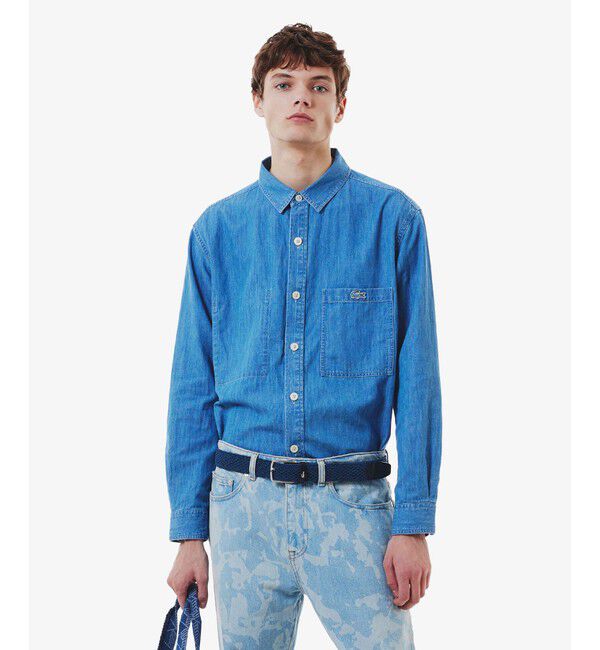 LACOSTE「ヘザーカラーストレッチメッシュベルト」|ベルト|