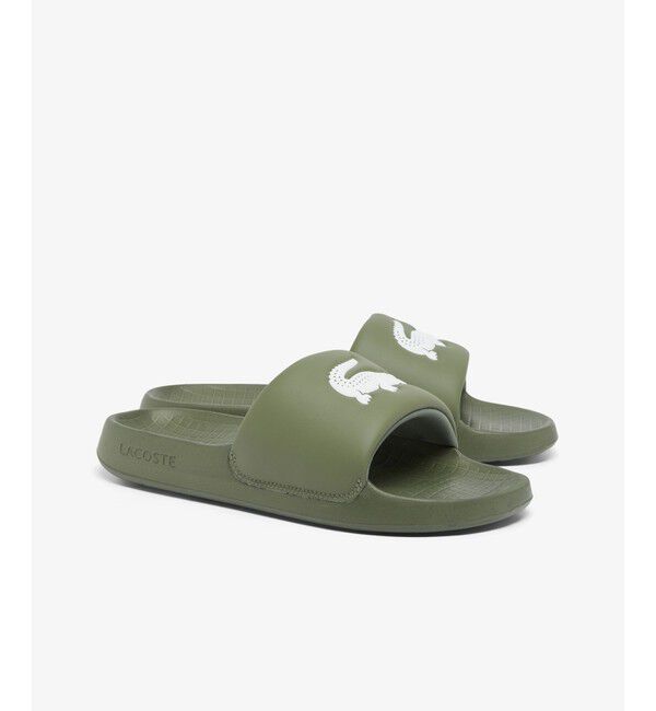 LACOSTE「メンズ SERVE SLIDE 1.0 125 1 CMA」|サンダル|カーキ