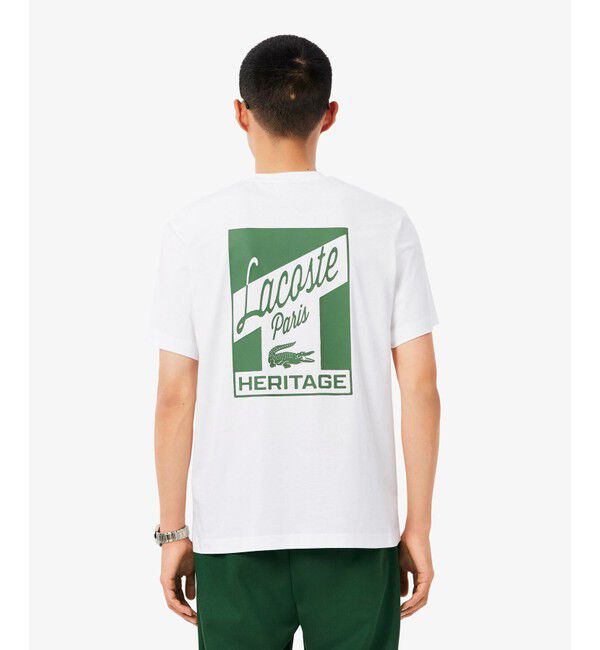 LACOSTE「ラコステパリバックプリントTシャツ」|Tシャツ・カットソー|