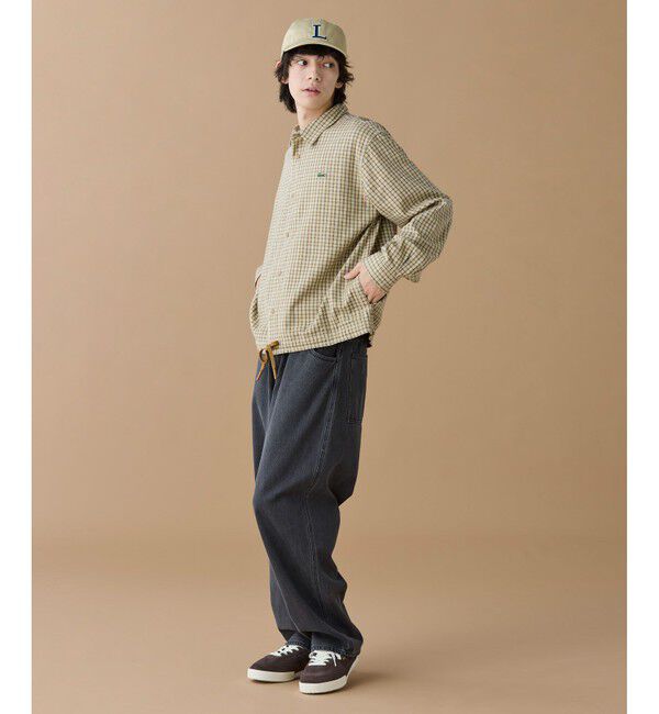 LACOSTE「オーバーサイズフィットチェックフランネルシャツ」|シャツ・ブラウス|