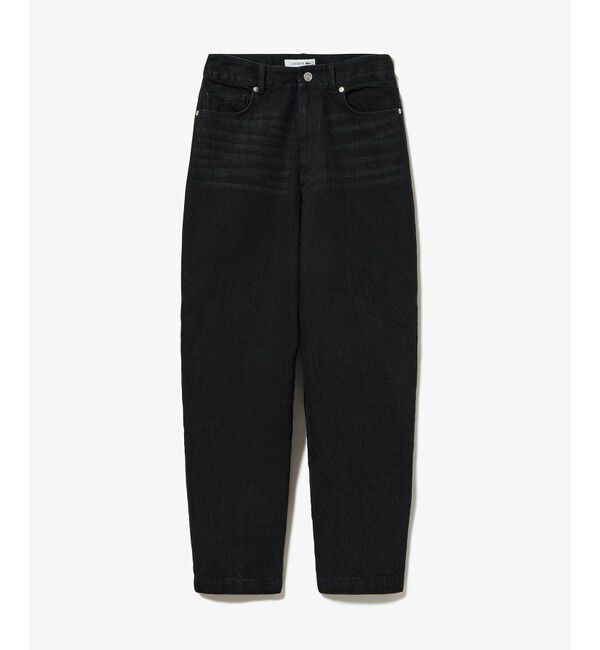 LACOSTE「バレルレッグデニムパンツ」|デニム|ブラック