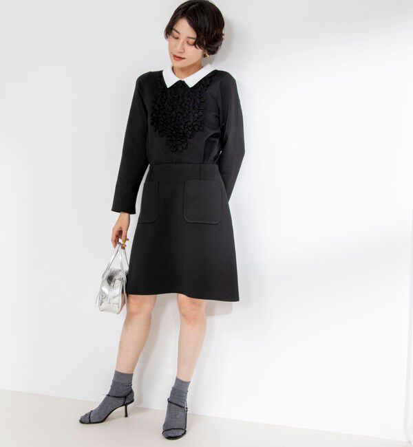 NOLLEY'S「《セットアップ対応》《手洗い可能》ニットミニスカート」|台形|