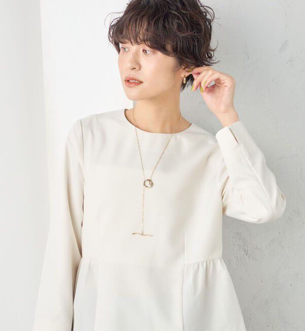 NOLLEY'S「《セットアップ対応》ツイル バーズアイペプラムブラウス」|シャツ・ブラウス|