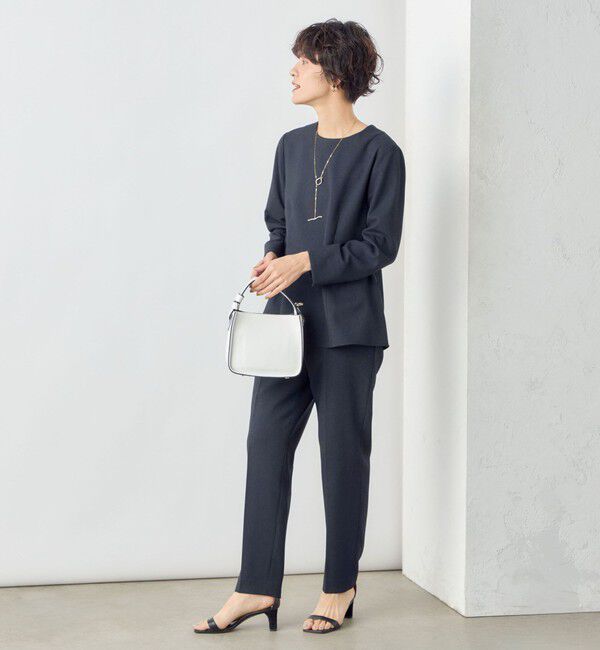 NOLLEY'S「《セットアップ対応》ツイル バーズアイペプラムブラウス」|シャツ・ブラウス|