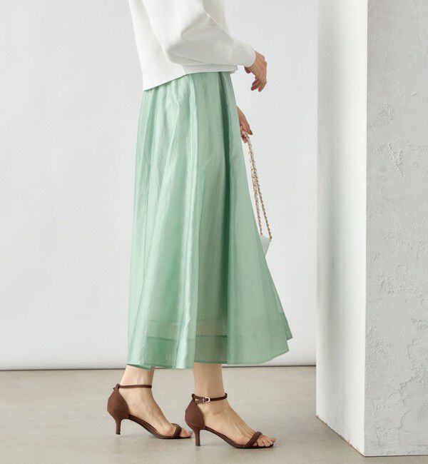 NOLLEY'S sophi「《セットアップ対応》シアーローンフレアスカート」|フレア|