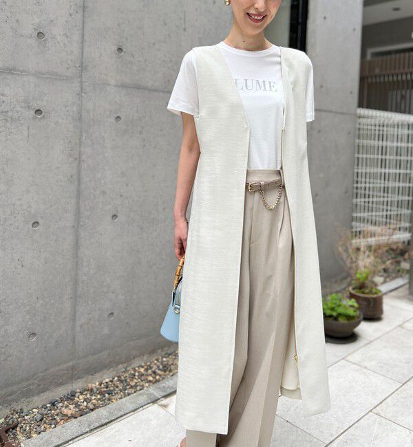 NOLLEY'S「ウォッシャブル3WAYジレワンピース」|ワンピース|ベージュ