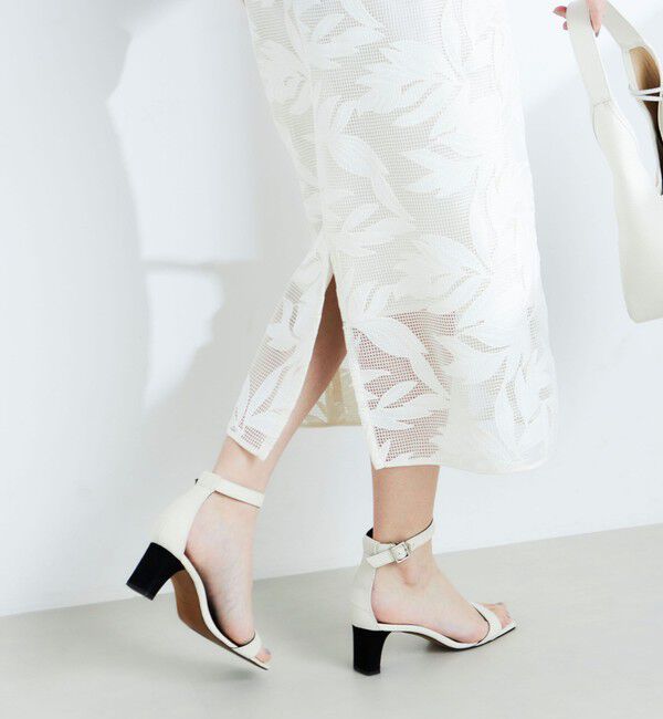 NOLLEY'S sophi「ウォッシャブルレザーカット刺繍タイトスカート」|タイト|