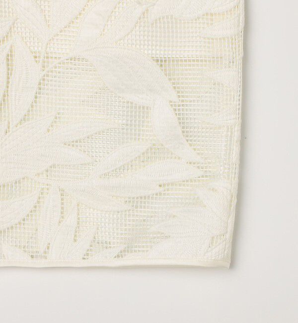 NOLLEY'S sophi「ウォッシャブルレザーカット刺繍タイトスカート」|タイト|