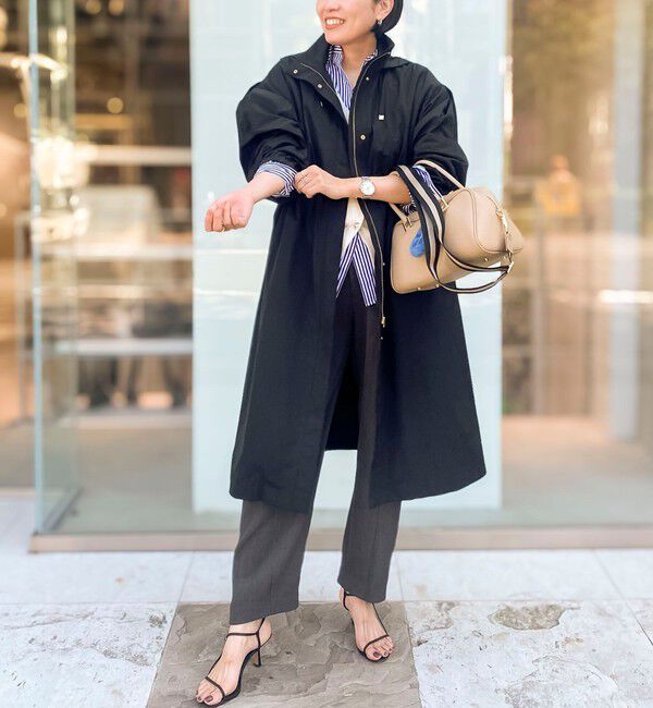 Rie Miller「《セットアップ対応》ウォッシャブルハイウエストバギーパンツ」|その他|