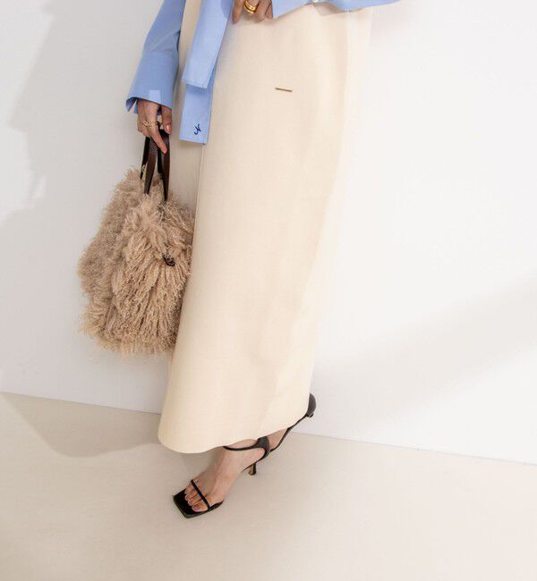 NOLLEY'S「《手洗い可能》Vネックミラノリブジャンパースカート」|ワンピース|