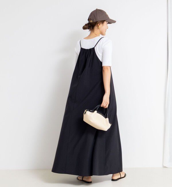 NOLLEY'S「フラワープリント＆ムジキャミワンピース」|ワンピース|