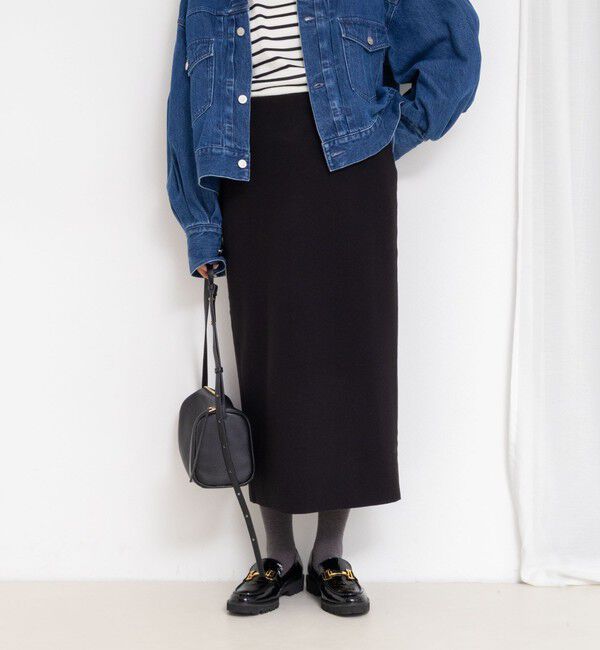 NOLLEY'S「【一部WEB限定カラー＆サイズ】ウォッシャブルＷジャージタイトスカート」|タイト|