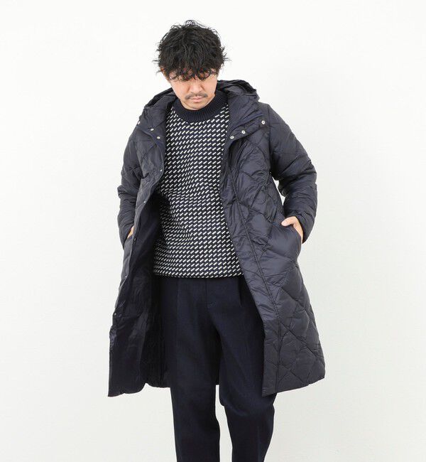 NOLLEY'S goodman「【TAION/タイオン】CITY PACKABLE HOOD LONG DOWN JKT 25AW」|ダウン|ダークネイビー
