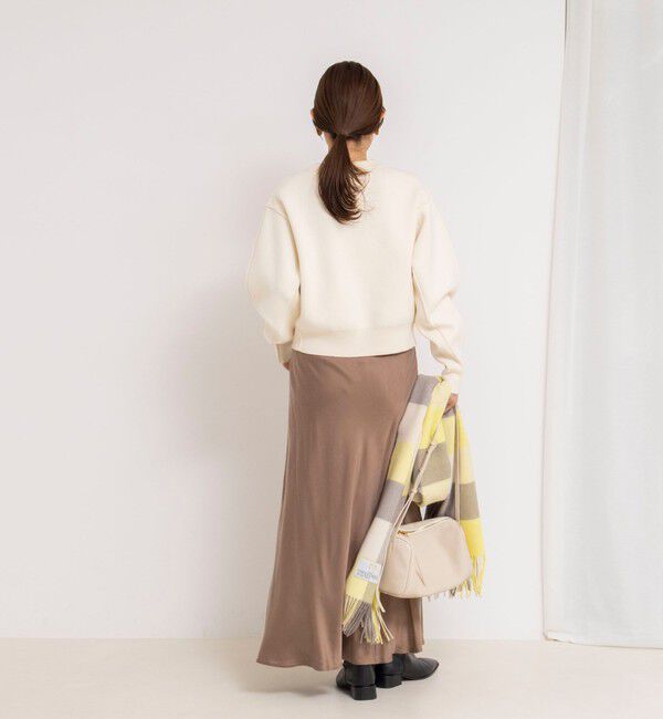 NOLLEY'S「ウォッシャブルフィブリルサテンバイヤススカート」|フレア|