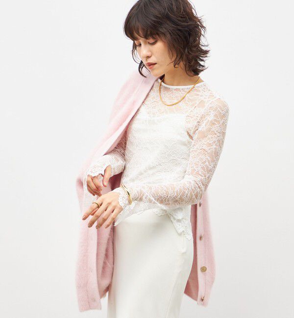 NOLLEY'S sophi「ウォッシャブルラッセルレースＴブラウス」|シャツ・ブラウス|