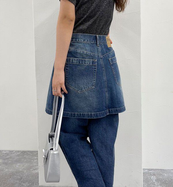 fredy emue「2WAYファスナー付きデニムミニスカート」|スカート|