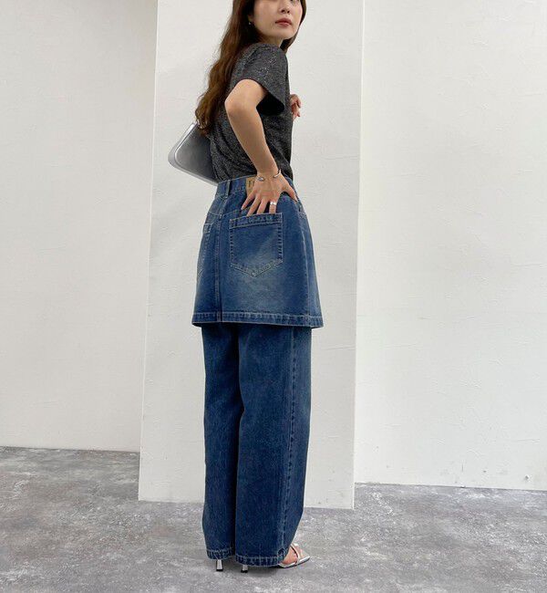 fredy emue「2WAYファスナー付きデニムミニスカート」|スカート|