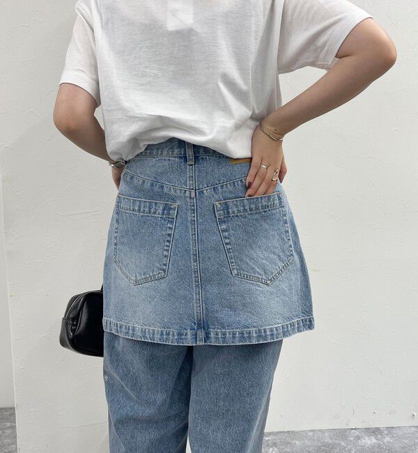 fredy emue「2WAYファスナー付きデニムミニスカート」|スカート|