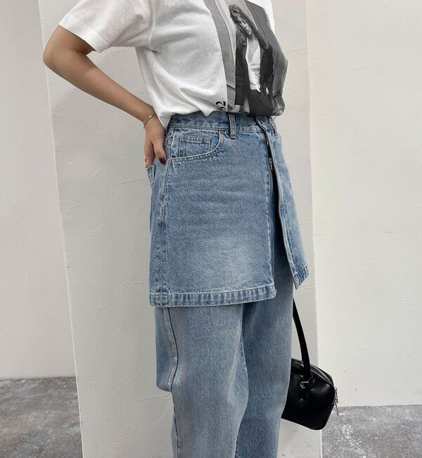 fredy emue「2WAYファスナー付きデニムミニスカート」|スカート|