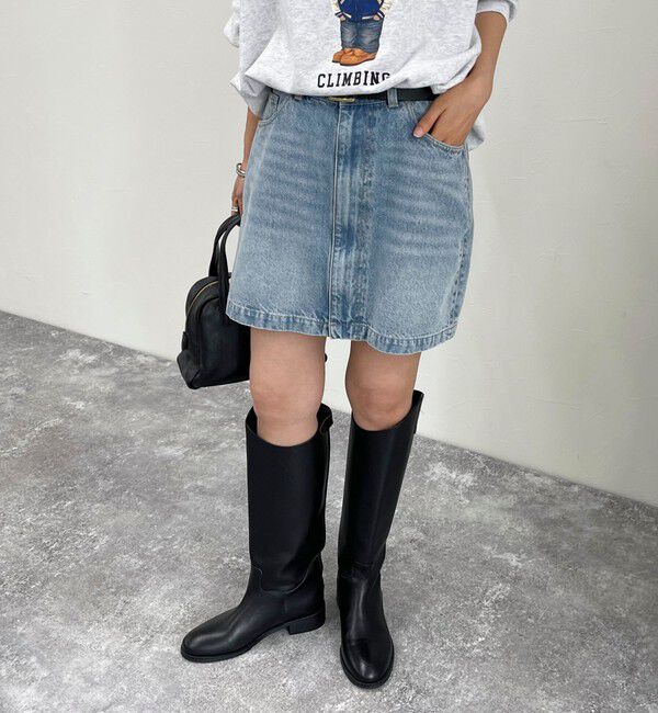 fredy emue「2WAYファスナー付きデニムミニスカート」|スカート|