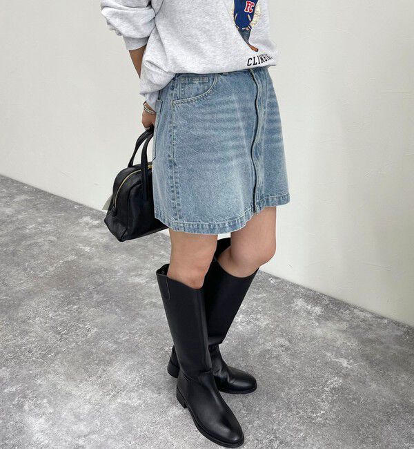 fredy emue「2WAYファスナー付きデニムミニスカート」|スカート|