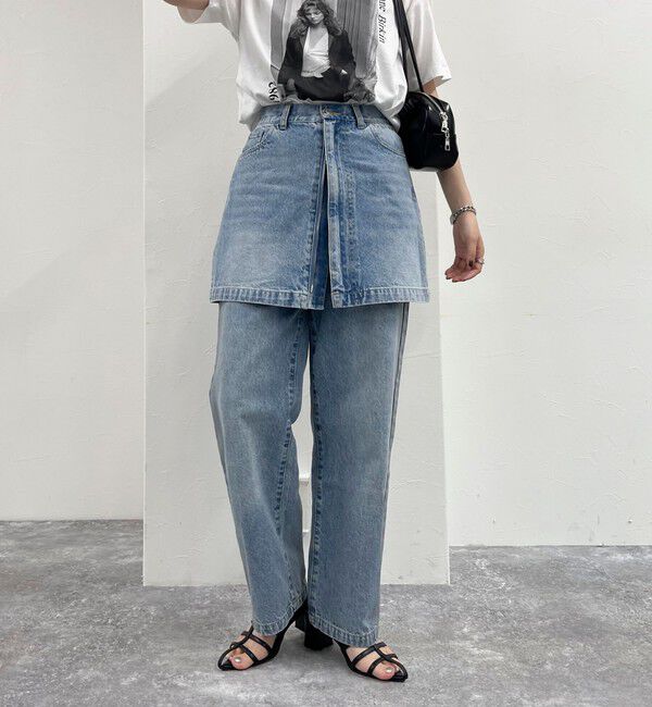 fredy emue「2WAYファスナー付きデニムミニスカート」|スカート|