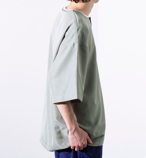 GLOSTER「【TAION/タイオン】別注 ミリタリー Ripstop ヘンリーネック 半袖Tシャツ ユニセックス」|Tシャツ・カットソー|