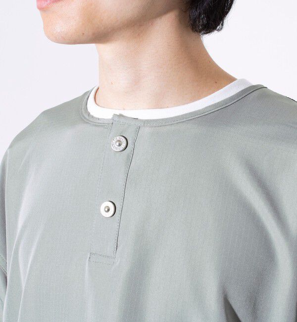 GLOSTER「【TAION/タイオン】別注 ミリタリー Ripstop ヘンリーネック 半袖Tシャツ ユニセックス」|Tシャツ・カットソー|