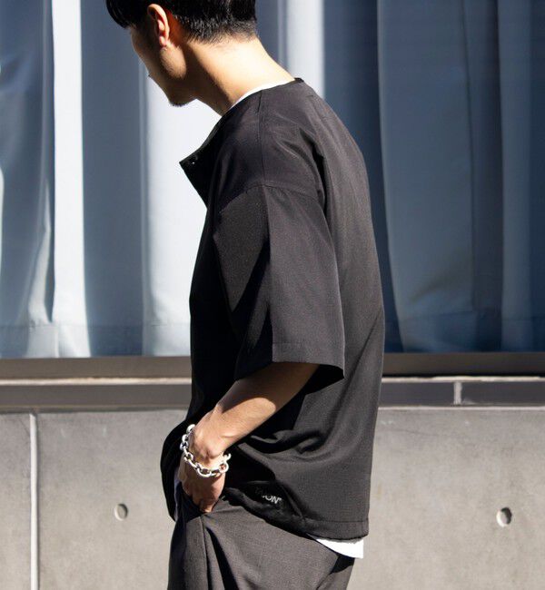 GLOSTER「【TAION/タイオン】別注 ミリタリー Ripstop ヘンリーネック 半袖Tシャツ ユニセックス」|Tシャツ・カットソー|