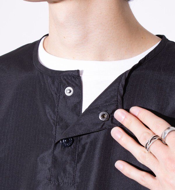 GLOSTER「【TAION/タイオン】別注 ミリタリー Ripstop ヘンリーネック 半袖Tシャツ ユニセックス」|Tシャツ・カットソー|