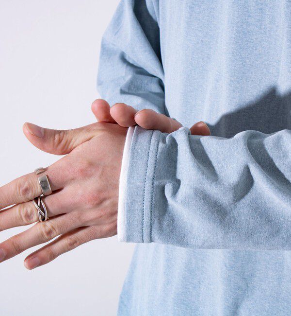 GLOSTER「【GLOSTER/グロスター】フェード加工 天竺 フェイクレイヤード ロングスリーブTシャツ ロンT」|Tシャツ・カットソー|