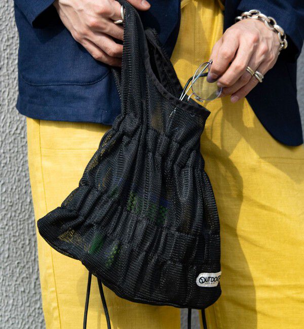 GLOSTER「【OUTDOOR PRODUCTS】メッシュギャザーショッパーバッグ」|ショルダー・メッセンジャー|