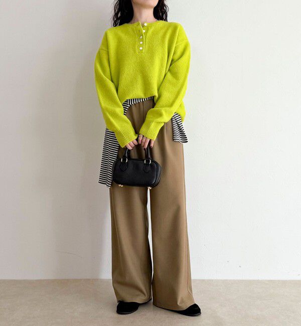 fredy emue「ヘンリーネックニットプルオーバー」|ニット・セーター|