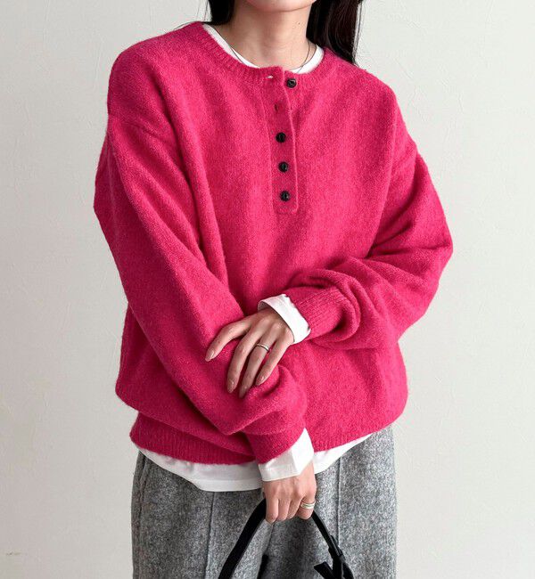 fredy emue「ヘンリーネックニットプルオーバー」|ニット・セーター|