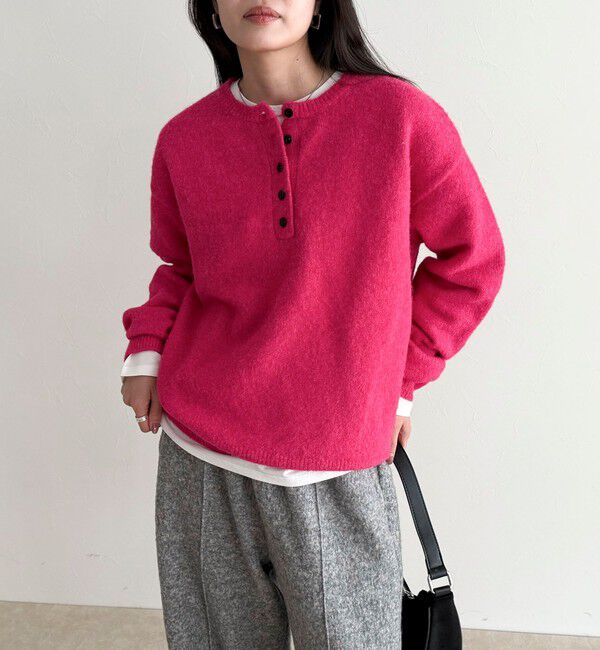 fredy emue「ヘンリーネックニットプルオーバー」|ニット・セーター|