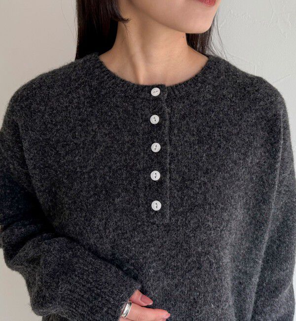 fredy emue「ヘンリーネックニットプルオーバー」|ニット・セーター|