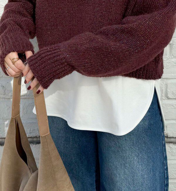 fredy emue「スムースラウンドヘムロンTシャツ」|Tシャツ・カットソー|