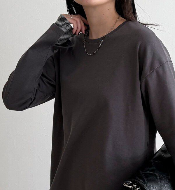 fredy emue「スムースラウンドヘムロンTシャツ」|Tシャツ・カットソー|