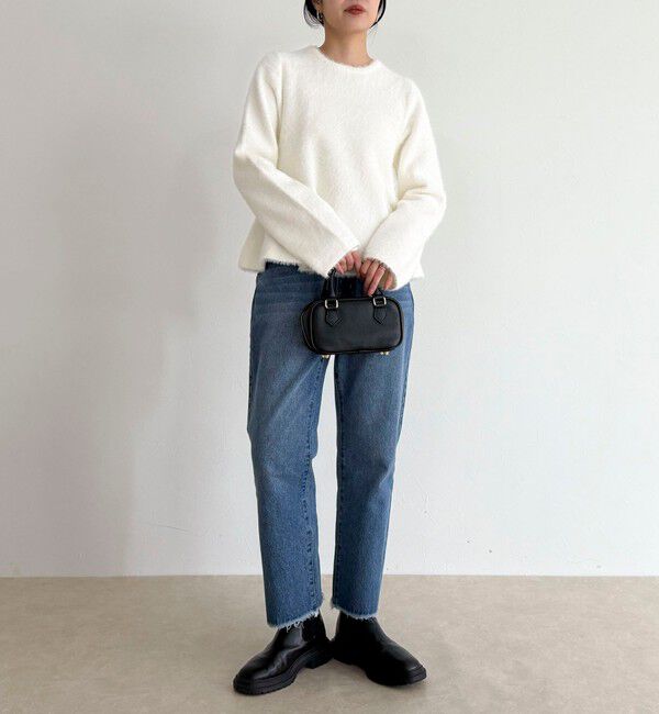 fredy emue「シャギーペプラムニットプルオーバー」|ニット・セーター|