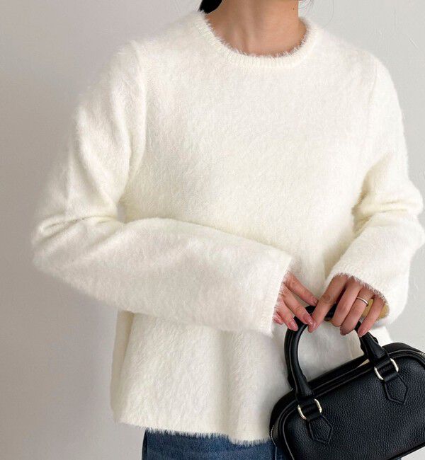 fredy emue「シャギーペプラムニットプルオーバー」|ニット・セーター|