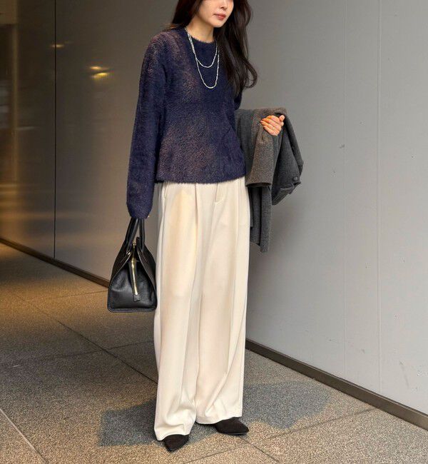 fredy emue「シャギーペプラムニットプルオーバー」|ニット・セーター|