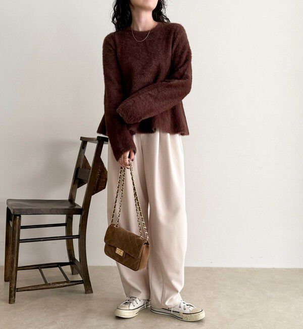fredy emue「シャギーペプラムニットプルオーバー」|ニット・セーター|