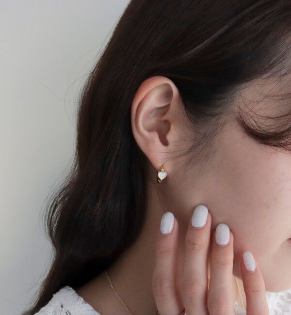 fredy emue「ステンレスハートリングピアス」|ピアス|