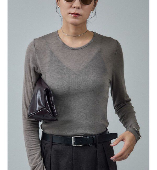 SALON adam et rope'「テンセルカシミヤシルクシアーロンT」|Tシャツ・カットソー|