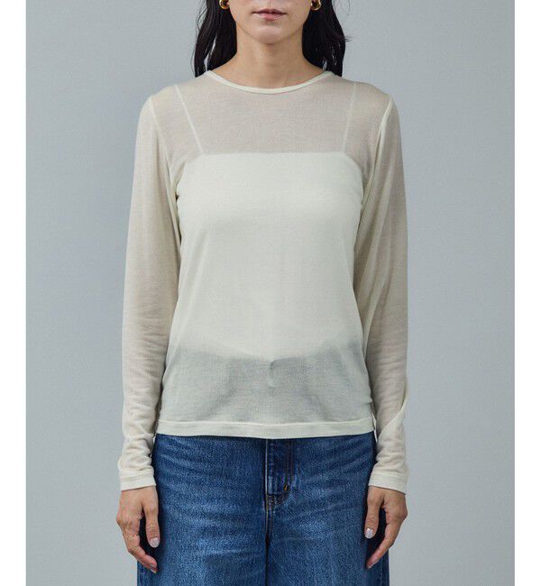 SALON adam et rope'「テンセルカシミヤシルクシアーロンT」|Tシャツ・カットソー|