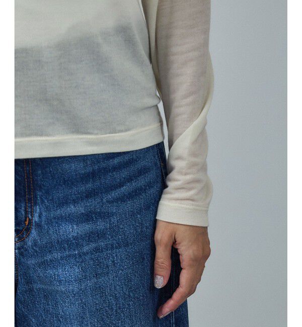 SALON adam et rope'「テンセルカシミヤシルクシアーロンT」|Tシャツ・カットソー|